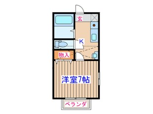 HIコーポ　5の物件間取画像